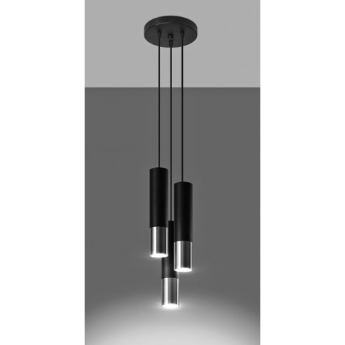 Nowoczesna lampa wisząca potrójna tuba EXX247-Loper
