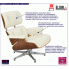 Fotel Mahis 2X biały orzech komfortowy