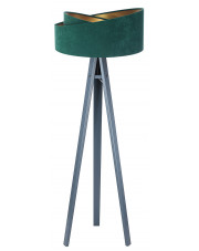 Zielono-antracytowa welurowa lampa stojąca - EXX250-Volia w sklepie Edinos.pl