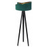 Zielono-czarna drewniana lampa stojąca trójnóg - EXX250-Volia