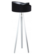 Czarno-biała skandynawska lampa stojąca trójnóg - EXX252-Diora w sklepie Edinos.pl
