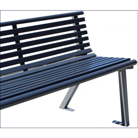 Drewniana ławka miejska z oparciem Calista 2X