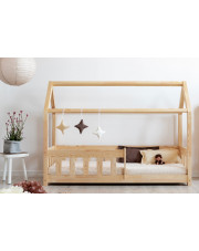 Drewniane łóżko dziecięce domek - Rikko