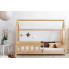 Drewniane łóżko dziecięce w formie domku Rikko