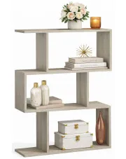 Nowoczesny regał dąb sonoma - Karli 2X w sklepie Edinos.pl