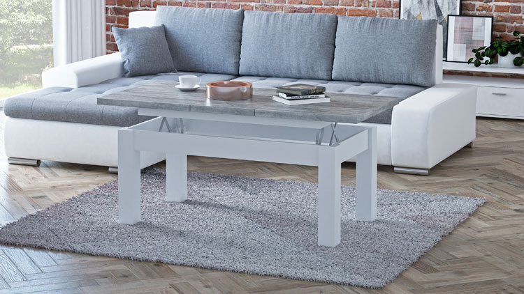 Nowoczesny ławostół Fabien z rozkładanym blatem