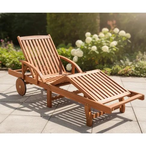 Drewniany leżak ogrodowy   Eadon