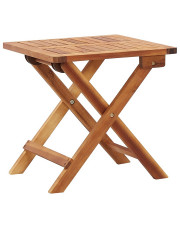 Drewniany składany stolik ogrodowy - Aiken w sklepie Edinos.pl