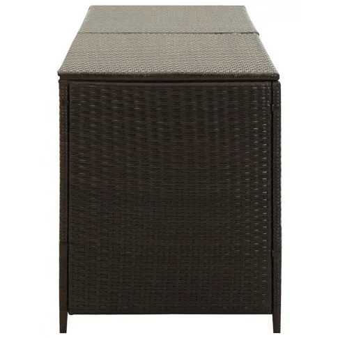 Brązowa rattanowa skrzynia ogrodowa Artin 2X