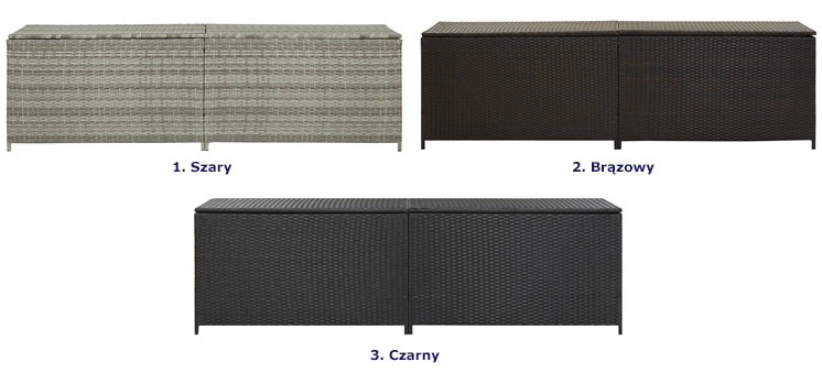 Rattanowa skrzynia na narzędzia ogrodnicze Lagu 2X