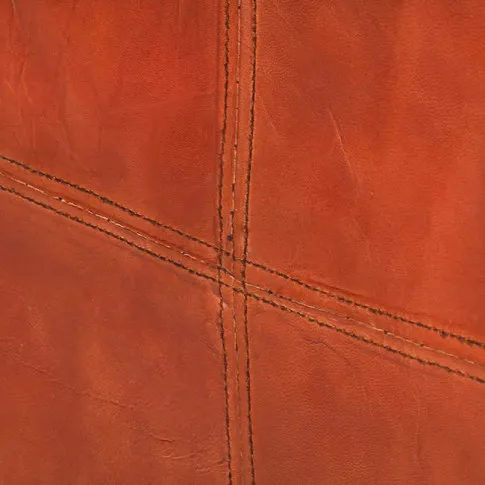 Sofa ciemnobrązowa skóra naturalna Exea 3Q 3-osobowa