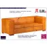 Sofa jasnobrązowa skóra naturalna Exea 3Q, 3-osobowa 