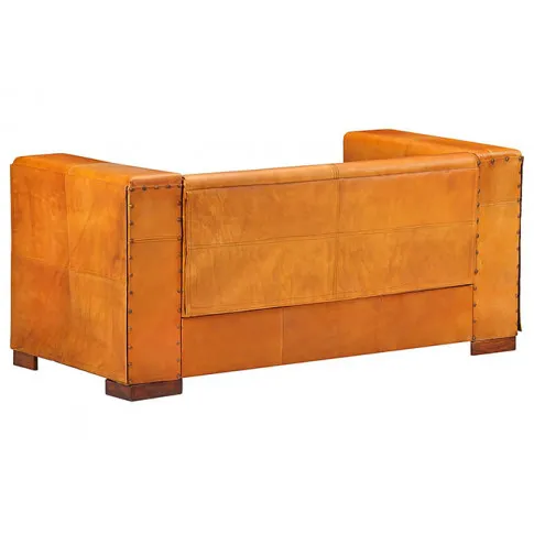 Sofa jasnobrązowa skóra naturalna Exea 2Q, 2-osobowa 