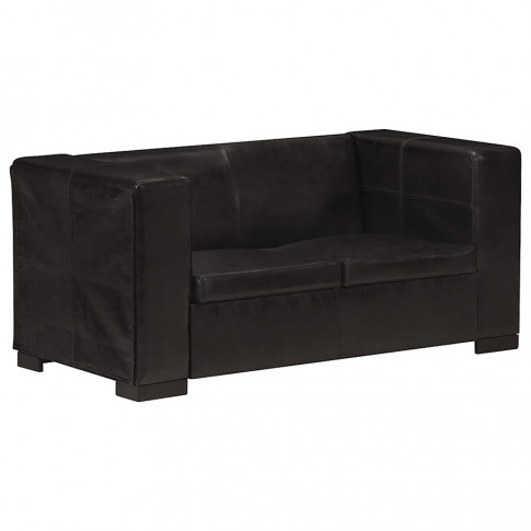 2 osobowa sofa skora naturalna exea2q czarna
