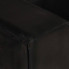 Sofa z czarnej skóry naturalnej Exea 2Q, dwuosobowa