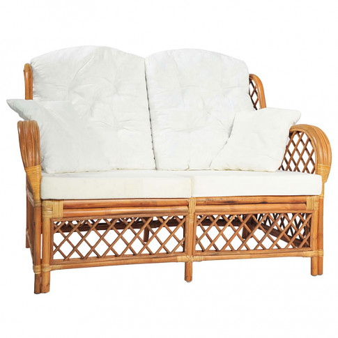 2 osobowa sofa naturalny rattan zumea jasnobrazowa