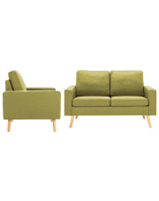 3-osobowy zestaw wypoczynkowy z fotelem, zielony - Eroa 3X w sklepie Edinos.pl