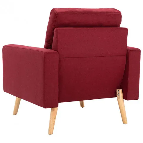 Trzyosobowy zestaw wypoczynkowy czerwony Eroa 3X 