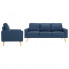 4-osobowy zestaw wypoczynkowy z fotelem, niebieski - Eroa 4X
