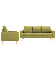 4-osobowy zestaw wypoczynkowy z fotelem, zielony - Eroa 4X w sklepie Edinos.pl