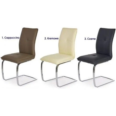 Zdjęcie czarne krzesło sprężynujące Morea | Edinos.pl