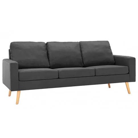 3-częściowy ciemnoszary zestaw wypoczynkowy Lavinia 3Q