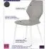 Fotografia Profilowane krzesło Omir - popielate z kategorii Strona główna