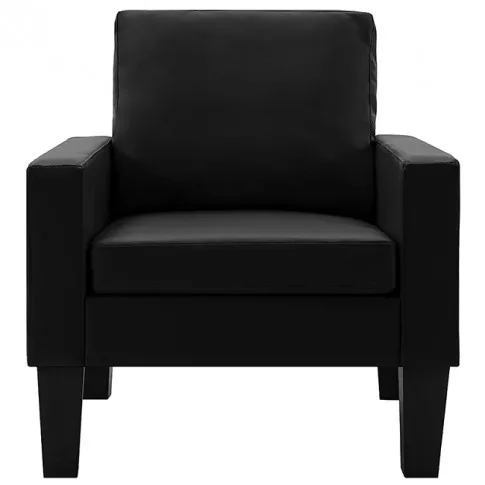 3-osobowy czarny komplet wypoczynkowy Zuria 2A 