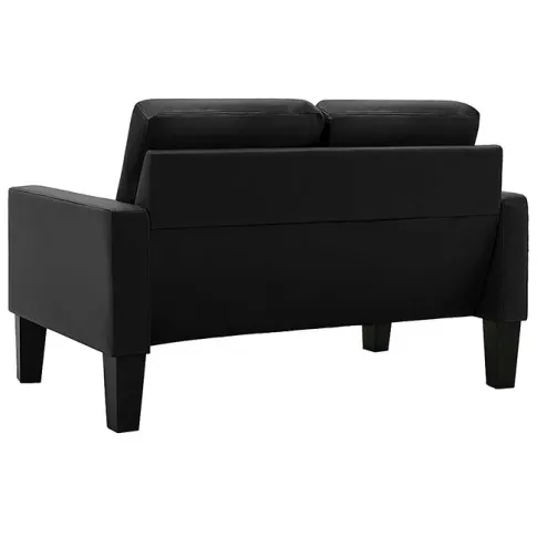 3-osobowy czarny komplet wypoczynkowy Zuria 2A 