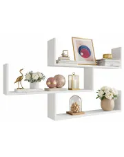 Biała półka wisząca otwarta - Wexo w sklepie Edinos.pl