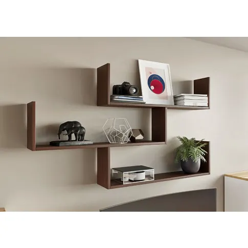 Wizualizacja wiszącej półki dąb wenge Agima