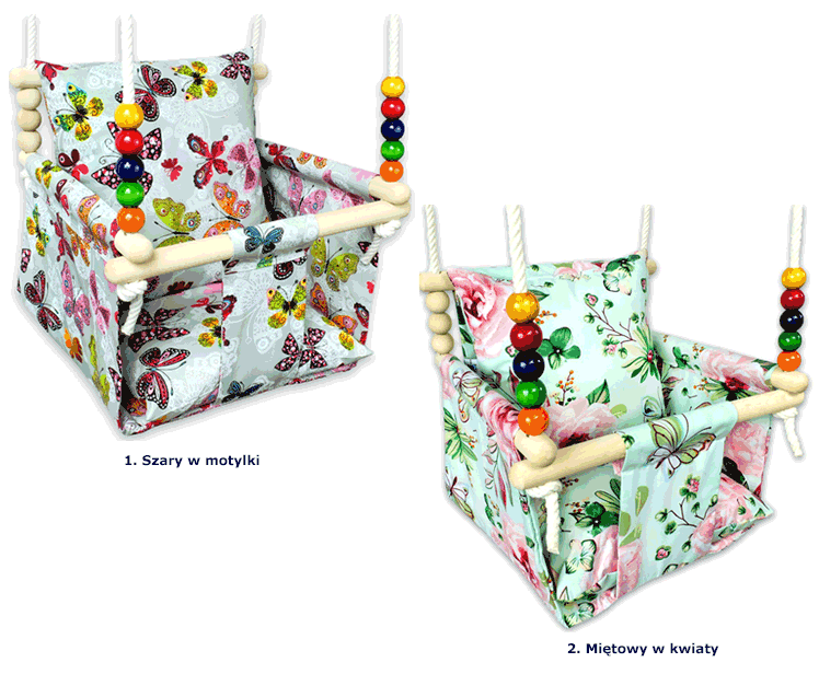 Kubełkowa huśtawka Karius dla dzieci