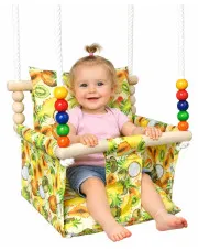 Drewniana huśtawka dla dzieci w owoce - Brunico w sklepie Edinos.pl