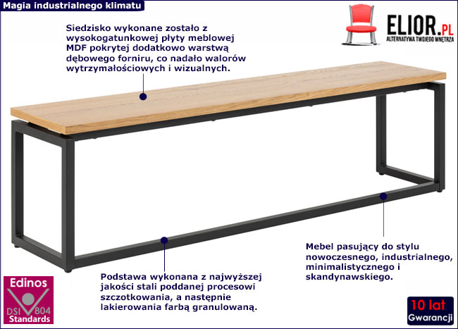 Ławka do siedzenia Tulus 2X