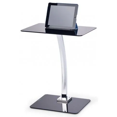 Zdjęcie produktu Szklane biurko pod laptopa Koller - czarne.