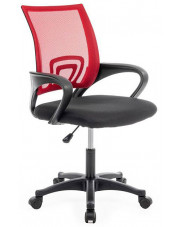 Czerwony młodzieżowy fotel do komputera - Morgan w sklepie Edinos.pl