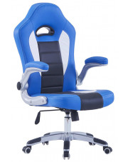 Niebieskie krzesło gamingowe - Foris w sklepie Edinos.pl