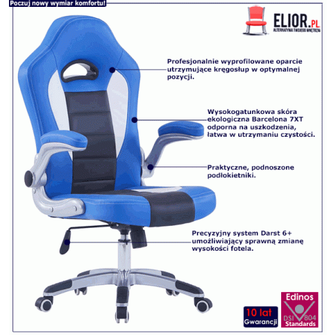 Obrotowy fotel dla gracza Foris