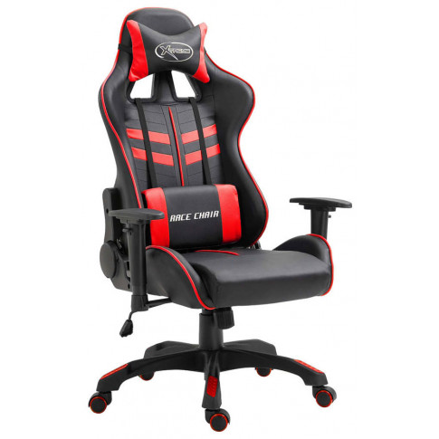 Nowoczesny czerwony fotel gamingowy Gamix