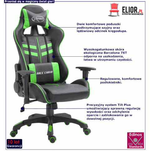 Ergonomiczny fotel gamingowy Gamix