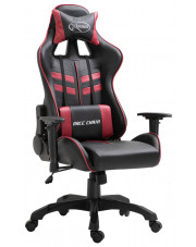Ciemnoczerwone krzesło gamingowe - Gamix w sklepie Edinos.pl