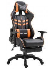 Pomarańczowy ergonomiczny fotel gamingowy - Triston w sklepie Edinos.pl