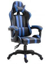Niebieski fotel gamingowy obrotowy - Davo