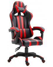 Czerwony ergonomiczny fotel dla gracza - Davo w sklepie Edinos.pl