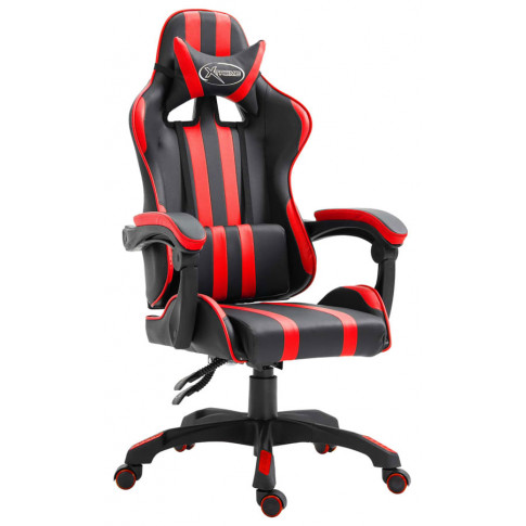 Czerwony fotel gamingowy obrotowy Davo