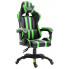 Zielony fotel gamingowy z rozkładanym oparciem Davo