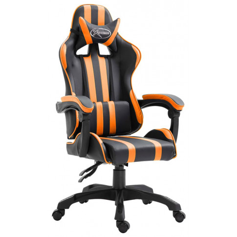 Pomarańczowy fotel gamingowy Davo 