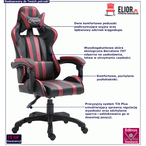 Ergonomiczny fotel dla gracza Davo