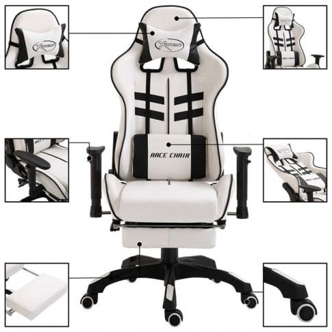 Nowoczesne krzesło gamingowe obrotowe Darso