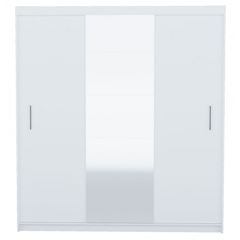Duża biała szafa przesuwna z lustrem Pesaro 4X